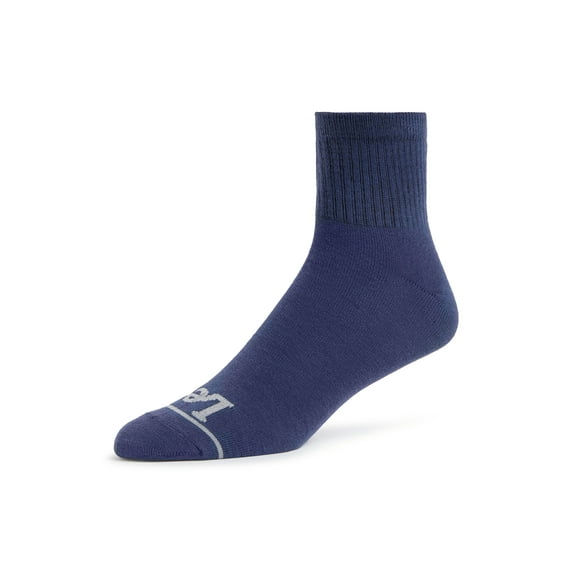 Lee Iconic Originals Quarter Low Cut Socks, 10-13, White/Navy/Heather Grey/Black, 20-Pack