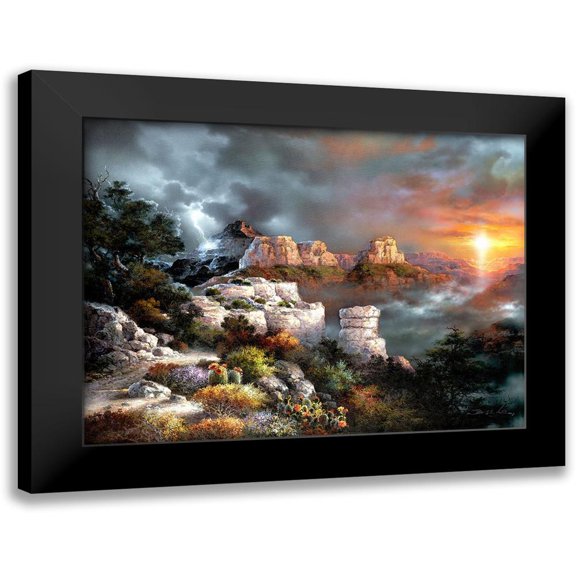 Lee, James 14x12 Black Modern Framed Museum Art Print Titled - Sunset Plateau