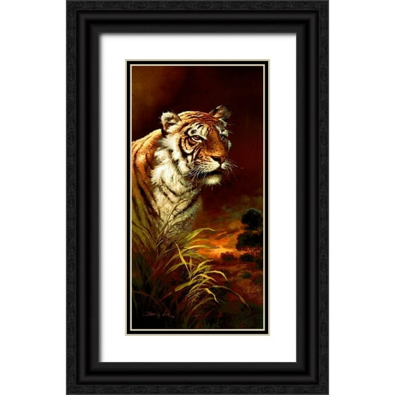 Lee, James 14x24 Black Ornate Wood Framed with Double Matting Museum Art Print Titled - The Power and Grace