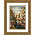 thumbnail image 1 of Lee, James 23x32 Gold Ornate Wood Framed with Double Matting Museum Art Print Titled - Venice Canal, 1 of 4