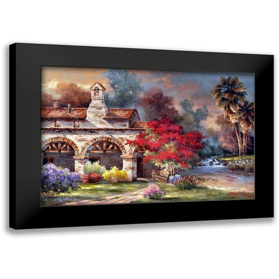 Lee, James 24x17 Black Modern Framed Museum Art Print Titled - Mission Creek II
