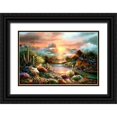 thumbnail image 1 of Lee, James 24x17 Black Ornate Wood Framed with Double Matting Museum Art Print Titled - Sunset Splendor, 1 of 4