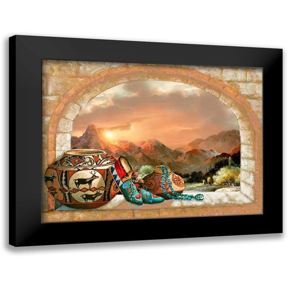 Lee, James 24x19 Black Modern Framed Museum Art Print Titled - Pottery Arch