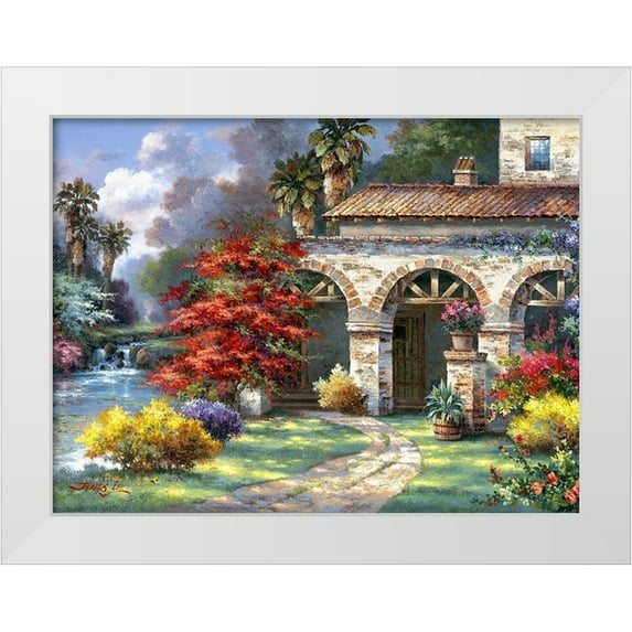 Lee, James 24x19 White Modern Wood Framed Museum Art Print Titled - Mission Creek I