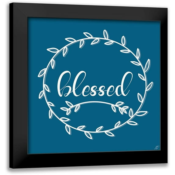 Lee, Judson 12x12 Black Modern Framed Museum Art Print Titled - Blessed