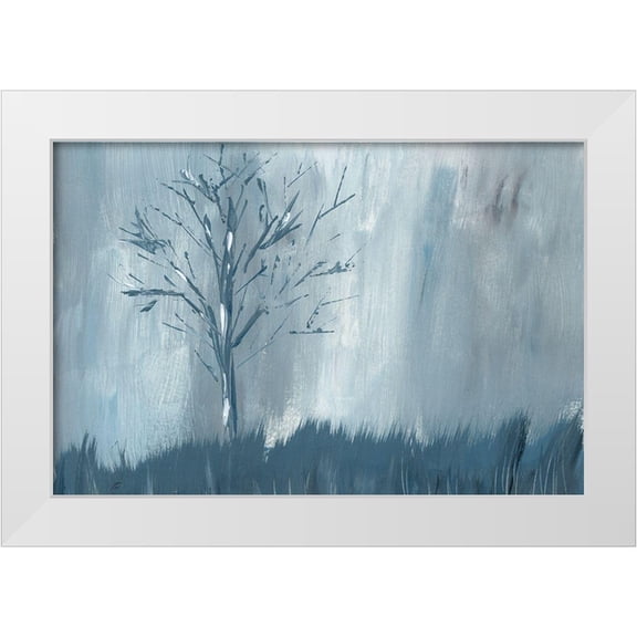 Lee, Judson 14x11 White Modern Wood Framed Museum Art Print Titled - Winter Tree Rain