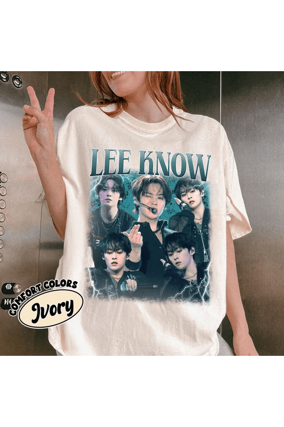 Lee Know Stray Kids Vintage 90s Graphic T-Shirt, Retro Kpop Unisex Fan Tee