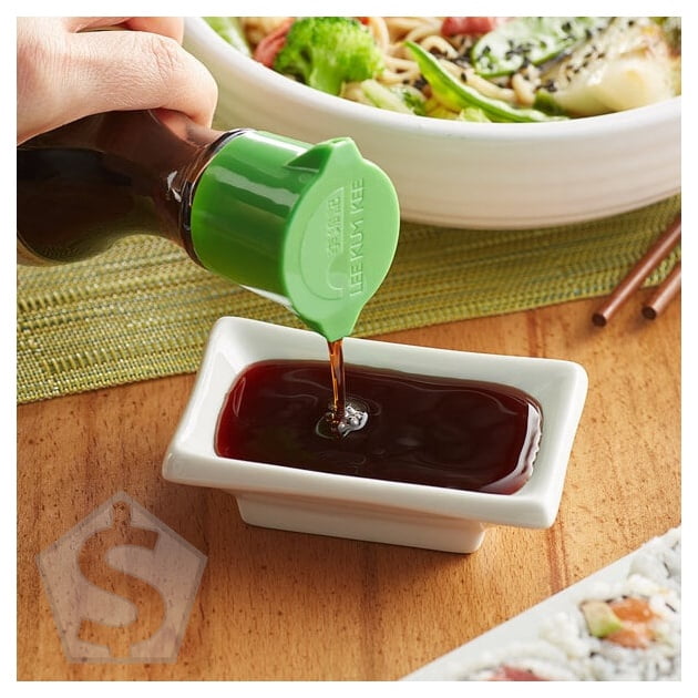 Lee Kum Kee 5.1 fl. oz. Less Sodium Soy Sauce Bottles - 6/Case