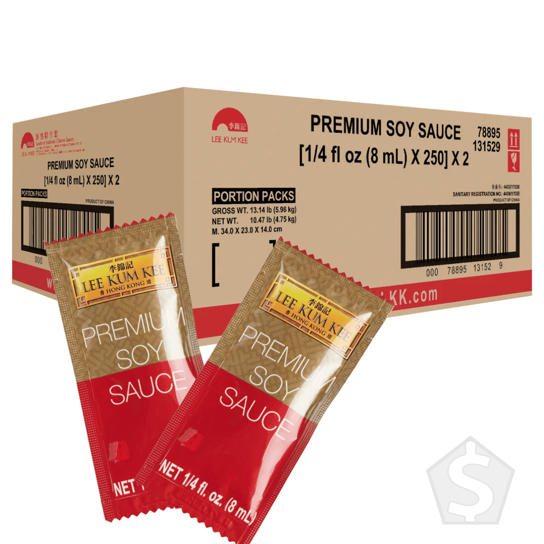 Lee Kum Kee 8 mL Premium Soy Sauce Packets - 500/Case