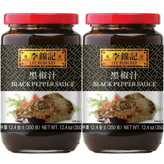 Lee Kum Kee Black Pepper Sauce 12.4 OZ (Pack of 2)