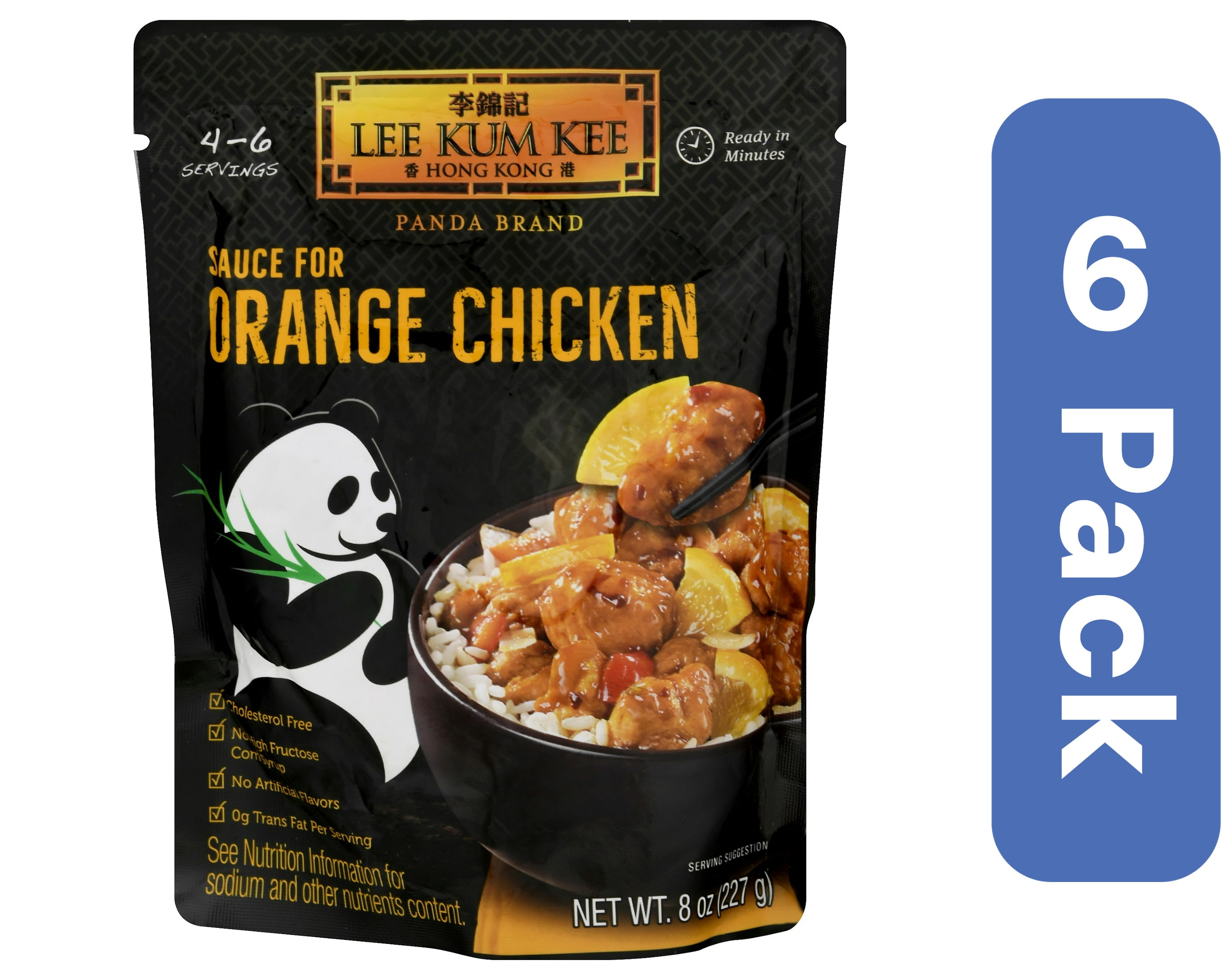 Lee Kum Kee Chicken Mandarin Orange Sauce 8 oz (Pack of 6)