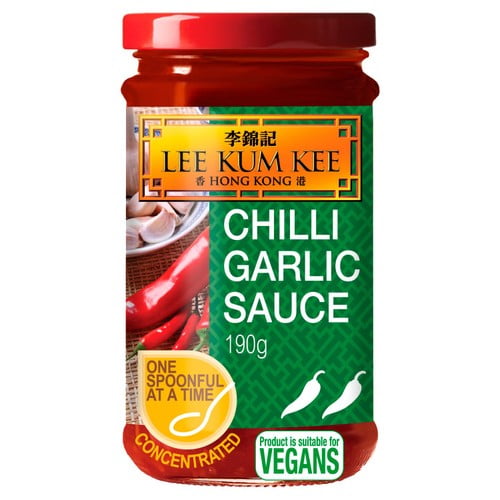 Lee Kum Kee Chilli Garlic Sauce 190g, British Import (Pack of 2)