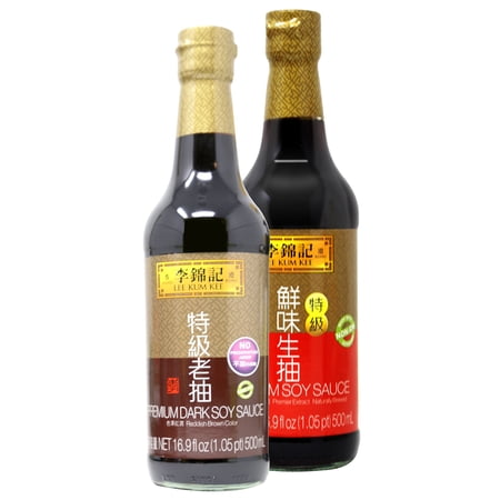 Lee Kum Kee Cooking Premium Soy Sauces / Premium Dark Soy Sauces (Soy + Dark Soy)