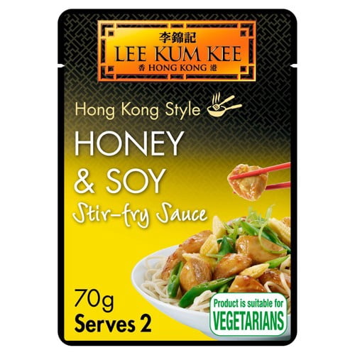 Lee Kum Kee Honey & Soy Stir-Fry Sauce 70g, British Import (Pack of 2)