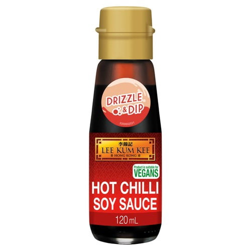 Lee Kum Kee Hot Chilli Soy Sauce 120ml, British Import (Pack of 2)