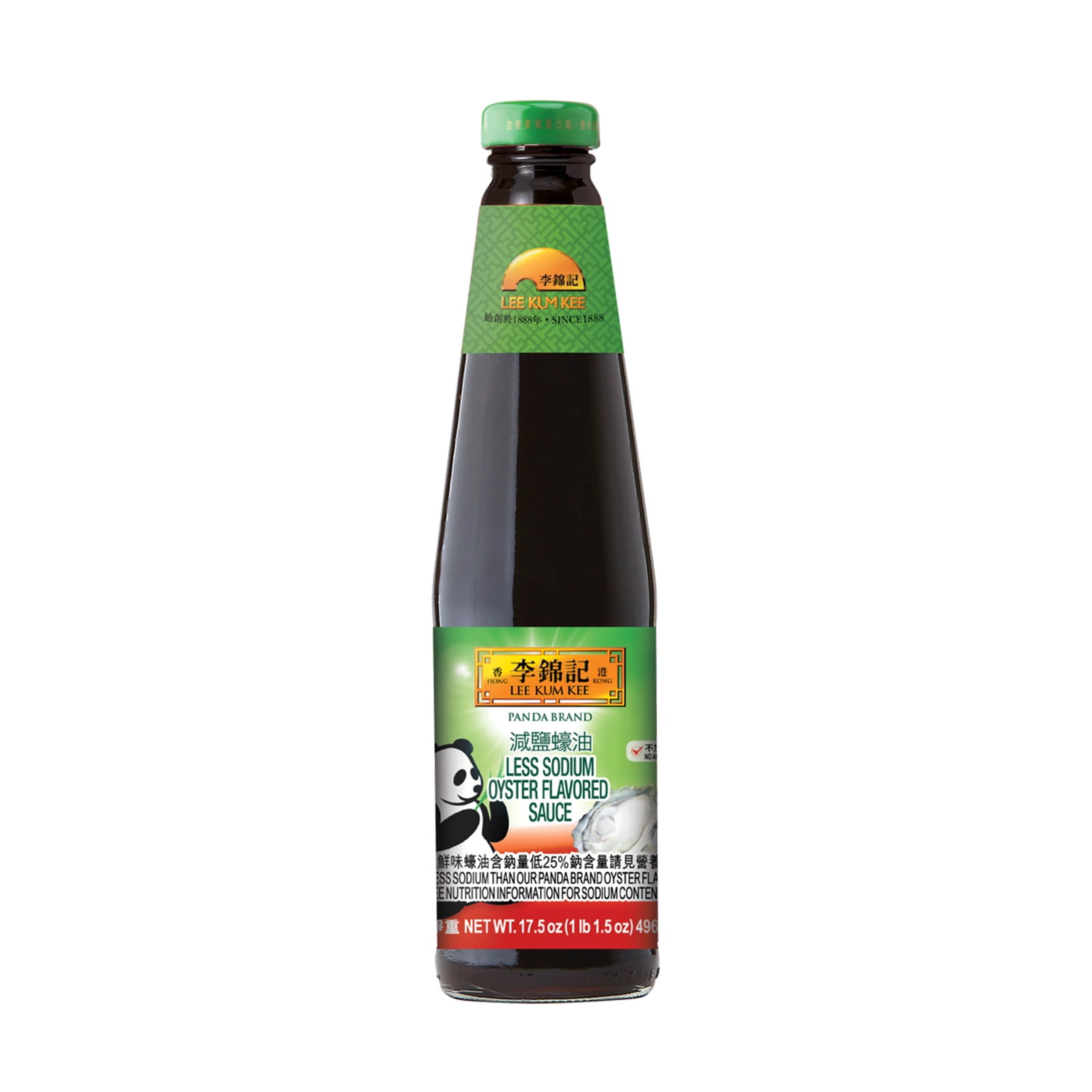 Lee Kum Kee Panda Brand Less Sodium Oyster Flavored Sauce 17.5oz