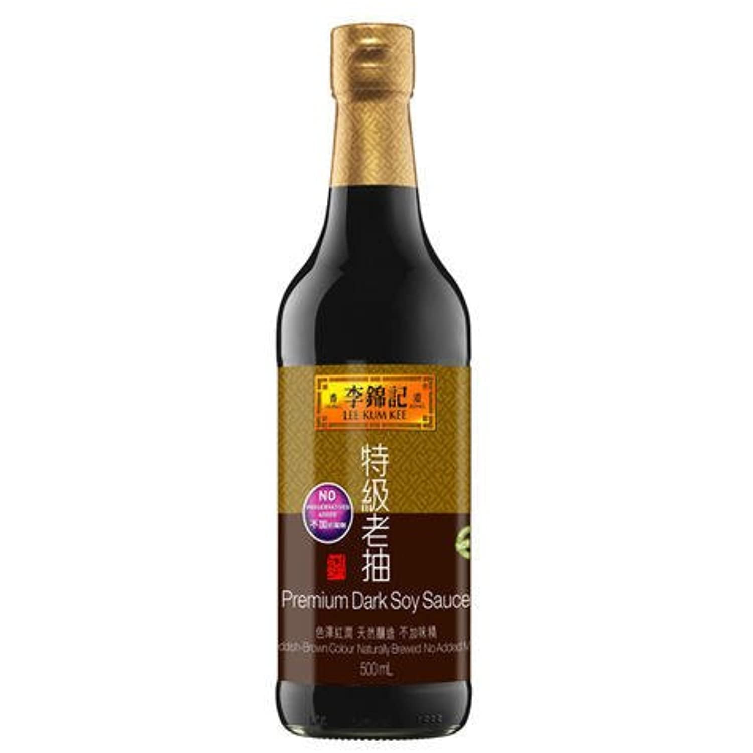 Lee Kum Kee Premium Soy Sauce, 16.9-Ounce Bottle (Pack of 2)