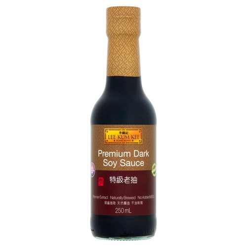 Lee Kum Kee Premium Dark Soy Sauce 250ml, British Import (Pack of 2)