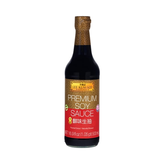 Lee Kum Kee - Premium Umami Soy Sauce for All Purpose Cooking - 16.9 OZ, Case of 6