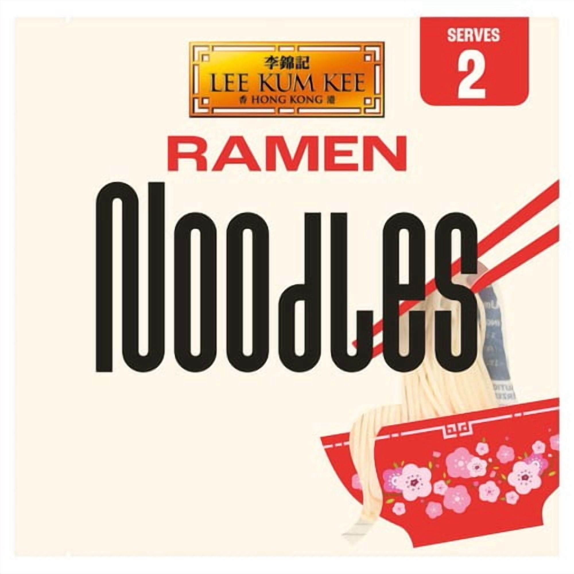 Lee Kum Kee Ramen Noodles (2 portion) 180g, British Import (Pack of 3)