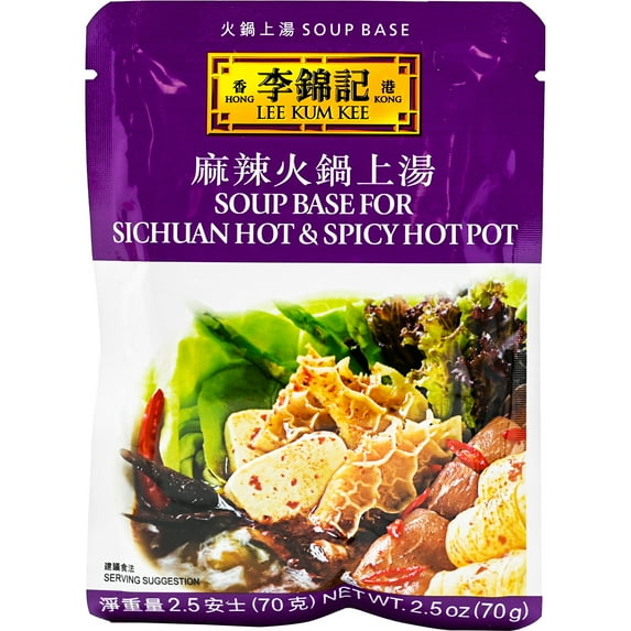 LEE KUM KEE Soup Base for Sichuan Hot & Spicy Hot Pot 2.5 Oz (70 g)