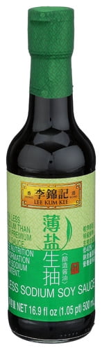 Lee Kum Kee Soy Sauce Less Sodium 16.9 fl oz (Pack of 12)