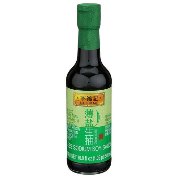 Lee Kum Kee Soy Sauce Less Sodium 16.9 fl oz (Pack of 12)
