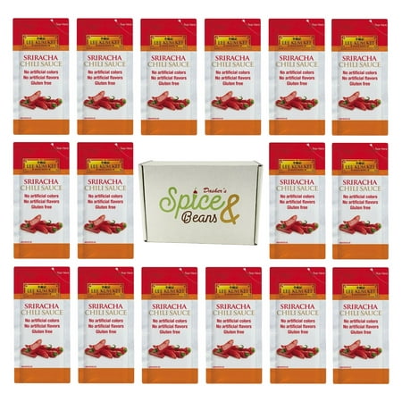 Lee Kum Kee Sriracha Chili Sauce 8 mL Packets | Hot Sauce, Gluten Free, No Artificial Colors Or Flavors - Pack of 40