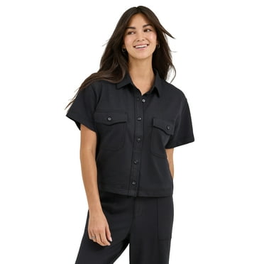 Lee® Women's Lee Layers Knit Button Front Top, Sizes XS-XXL