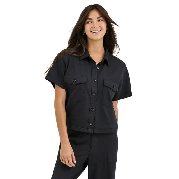 Lee® Women's Lee Layers Knit Button Front Top, Sizes XS-XXL