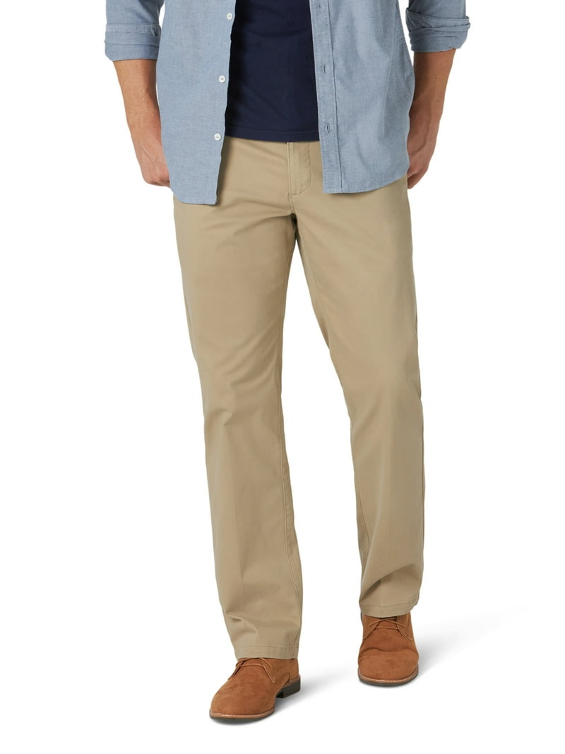 lee casual dress pants Lee Men's Active Stretch Casual Pant, Size: 36X30, Beige