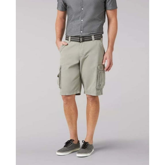 Lee Men's Belted Wyoming Cargo Shorts - Cement, Cement, 38