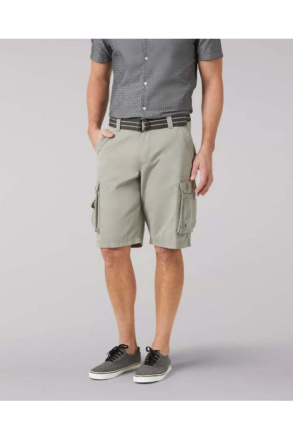 Men's Belted Wyoming Cargo Shorts - Cement, Cement, 42
