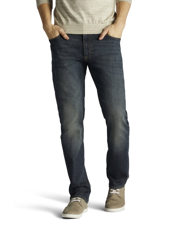 Men’s Big & Tall Extreme Motion Straight Fit Tapered Leg Jeans