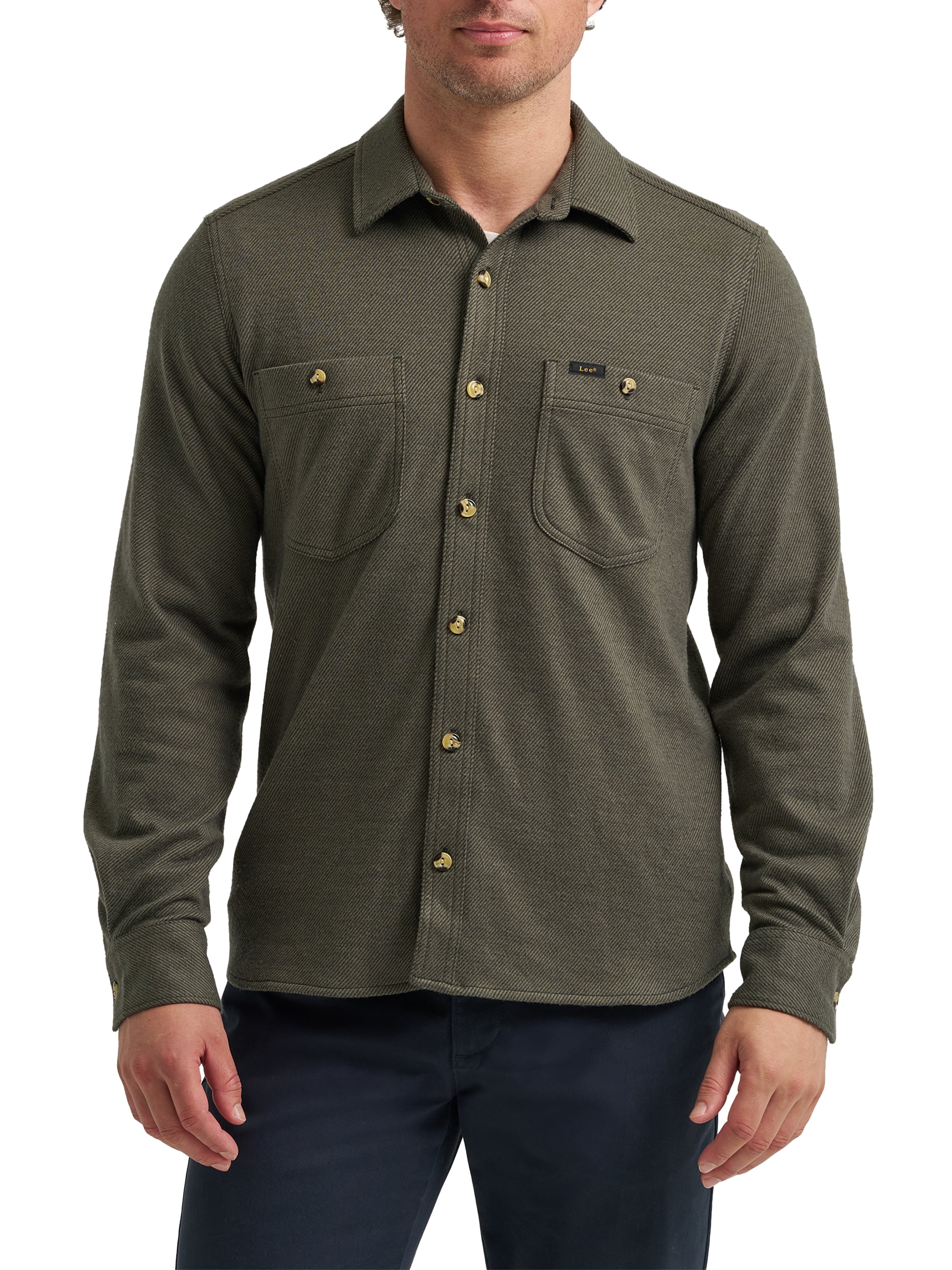 Lee® Men's Brushed Knit Shop Shirt