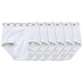 thumbnail image 1 of Lee Men's Cotton Tag-Free Briefs 6-Pack Comfortable Everyday Underwear Size M, 1 of 3