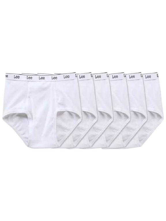 Men's Cotton Tag-Free Briefs 6-Pack Comfortable Everyday Underwear Size M
