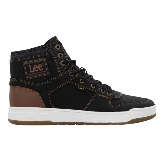 Lee Men's Daybreaker Hi-Top Sneaker Black/British Tan - M000066-0860