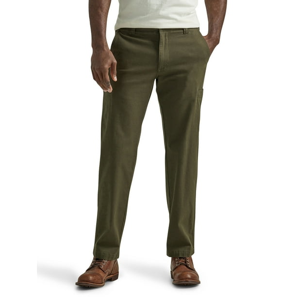 Lee Men's Extreme Comfort Cargo Twill Pant Straight Fit - Walmart.com