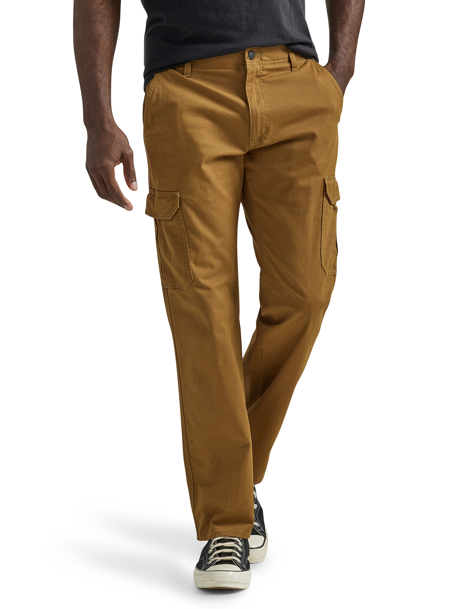 Lee Men's Extreme Comfort Cargo Twill Pant Straight Fit - Walmart.com