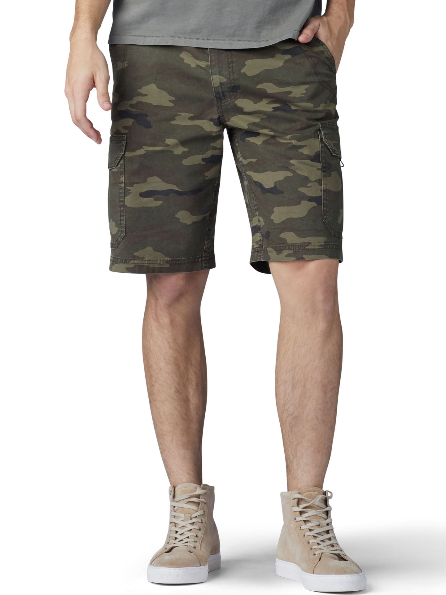 Lee Men's Extreme Motion Crossroad Cargo Shorts Combat Camo, Combat