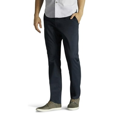 Lee® Men's Extreme Motion Flat Front Slim Straight Pant with Wrinkle Resist