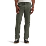 Lee  Men's Extreme Motion Flat Front Slim Straight Pant with Wrinkle Resist