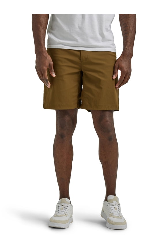 ® Men's Extreme Motion Regular Fit Synthetic Flat Front Short