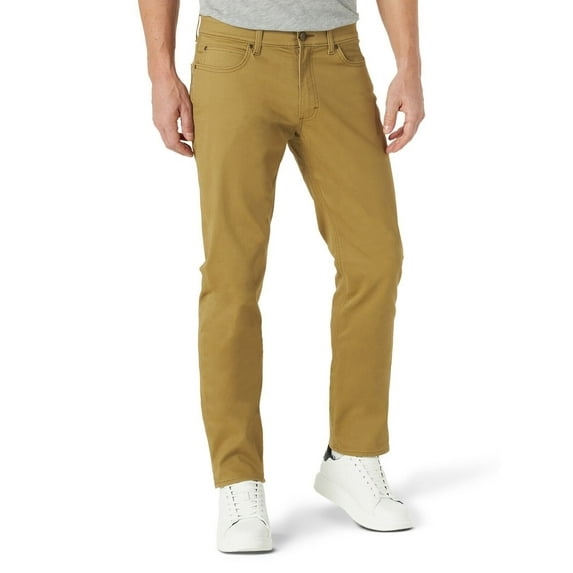 Lee Men's Extreme Motion Straight Fit 5 Pocket Pant, Nomad, 42W x 30L