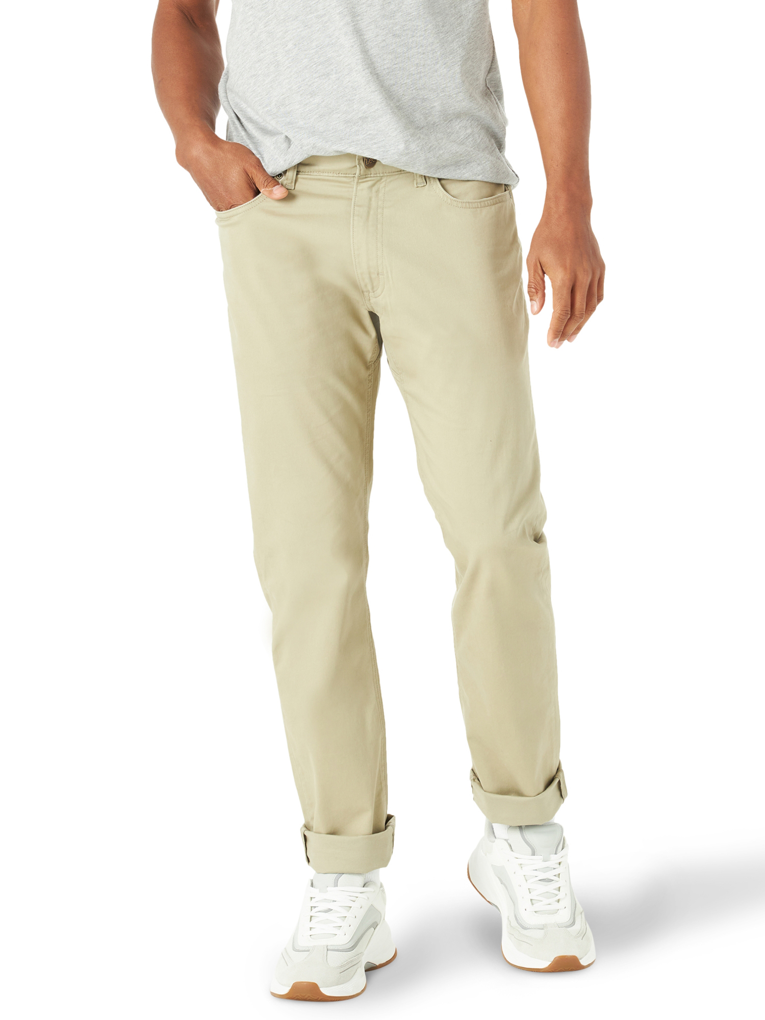 Lee Men's Extreme Motion Straight Fit 5 Pocket Pant - Walmart.com