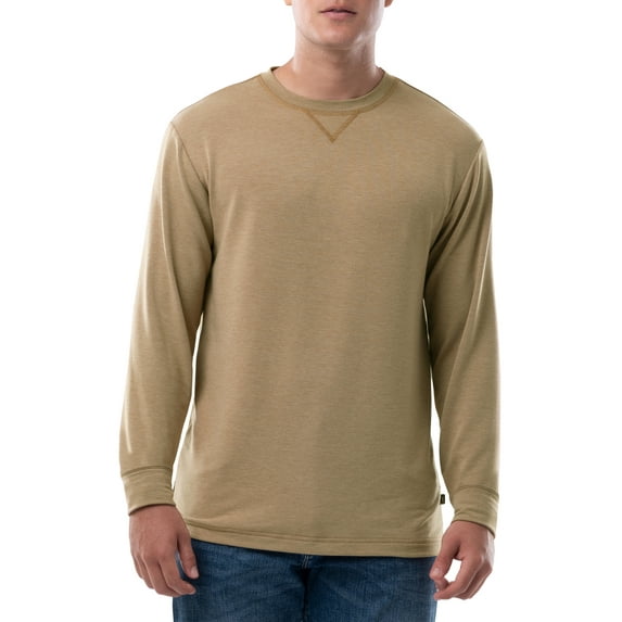 Lee Men's French Terry Long Sleeve T-shirt, Up to 5XL