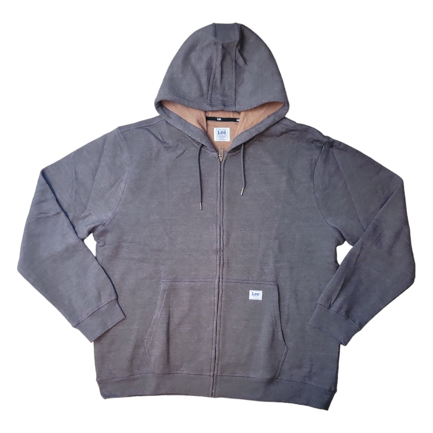 Lee Men's Comfort Fit Sweatshirt, Full Zip Fleece Lined Thermal