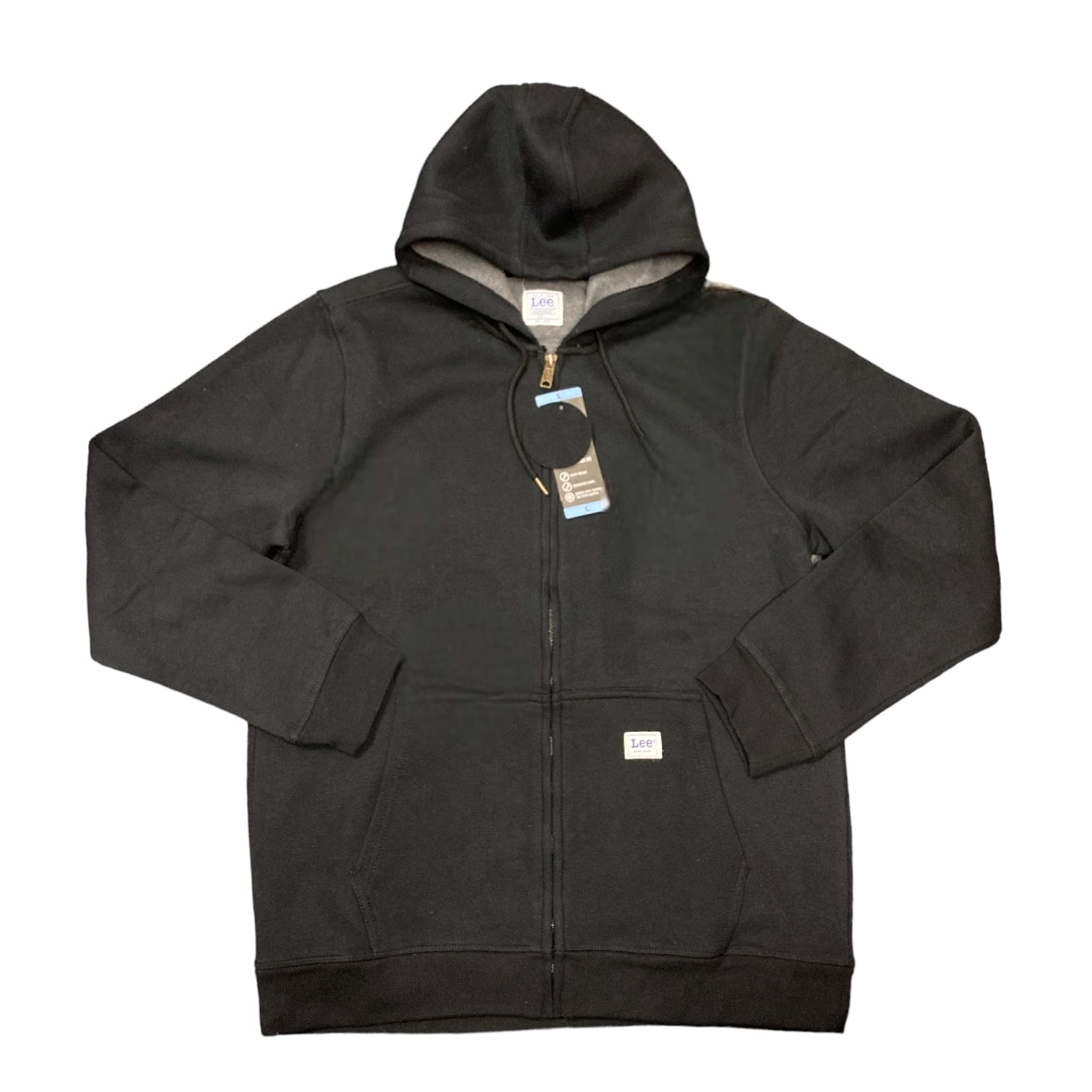 Lee Men's Comfort Fit Sweatshirt, Full Zip Fleece Lined Thermal