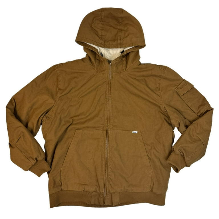 lee Lee Men's Heavyweight Workwear Canvas Sherpa Lined Duck Canvas
